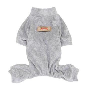 Velour Dog Pajamas by Parisian Pet - Gray