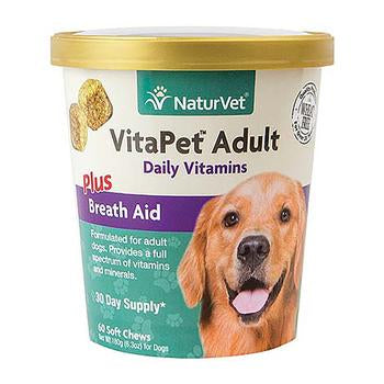 VitaPet Adult Daily Vitamins Soft Chews for Dogs by NaturVet