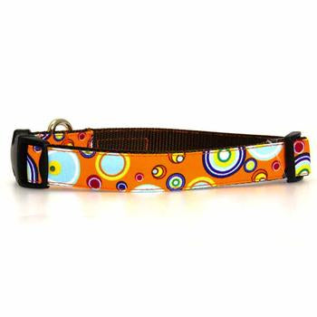 WaLk-e-Woo Martini Dog Collar - Orange