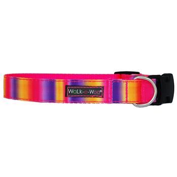 WaLk-e-Woo Tie Dye Dog Collar - Pink/Purple