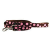 WaLk-e-Woo Pink Dot on Brown Dog Leash