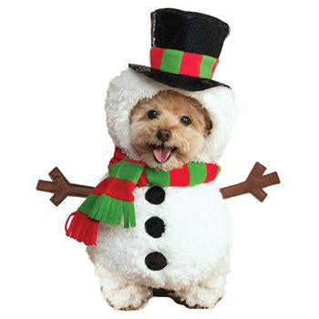 Walking Snowman Dog Costume