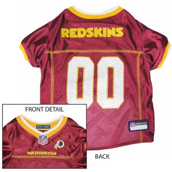 Washington Redskins Officially Licensed Dog Jersey - Gold Colored Trim