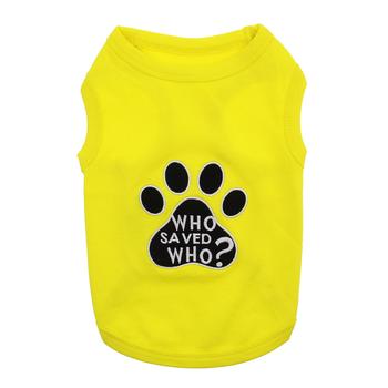 Who Saved Who Dog Tank - Yellow