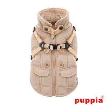 Wilkes Fleece Dog Vest by Puppia - Beige