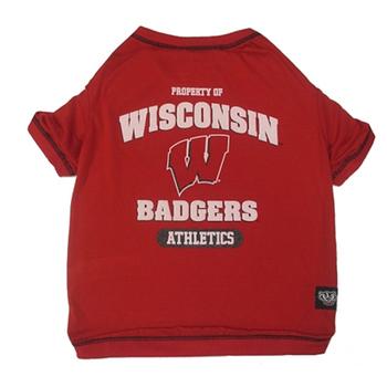 Wisconsin Badgers Athletics Dog T-Shirt