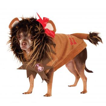 Wizard of Oz's Cowardly Lion Dog Halloween Costume