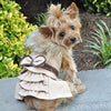 Wool Fur-Trimmed Dog Harness Coat - Camel