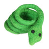 Wooly Wonks Safari Cat Toy - Green Snake