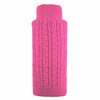 Worthy Dog Cable Zip Dog Sweater - Pink