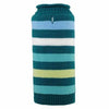 Worthy Dog Dapper Striped Dog Sweater - Teal