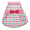 Worthy Dog Pink Checkered Dog Dress