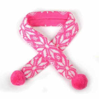 Worthy Dog Ski Lodge Dog Scarf - Fuchsia