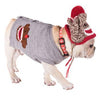 Worthy Dog Sock Monkey Dog Cardigan - Gray