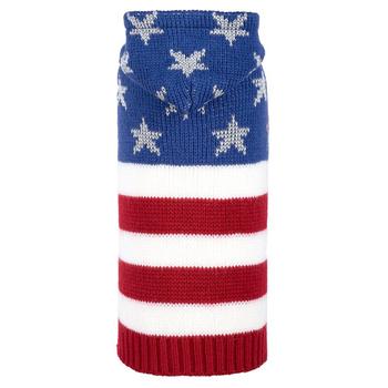 Worthy Dog Stars and Stripes Dog Sweater Hoodie