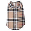 Worthy Dog Tan Plaid Dog Shirt