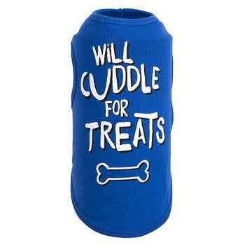 Worthy Dog "Will Cuddle For Treats" Dog Tank