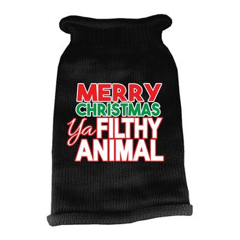 Ya Filthy Animal Dog Sweater - Black