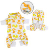 Yellow Ducky Knit Cotton Dog Pajamas by Klippo