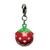 Yummy Strawberry Metal Jingle Bell Dog Collar Charm by Klippo