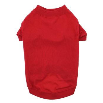 Zack & Zoey Basic Dog T-Shirt - Tomato Red