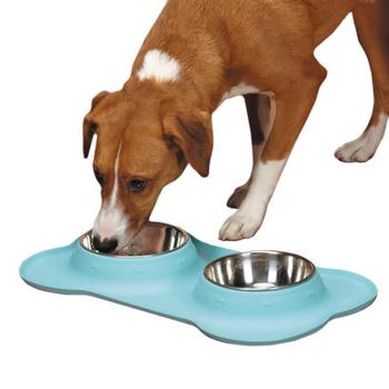 Zack and Zoey Crave Silicone Dog Diner - Aqua