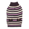 Zack and Zoey Elements Derby Stripe Dog Sweater - Purple