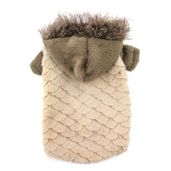 Zack and Zoey Elements Faux Fur Dog Jacket - Almond