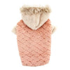 Zack and Zoey Elements Faux Fur Dog Jacket - Pink