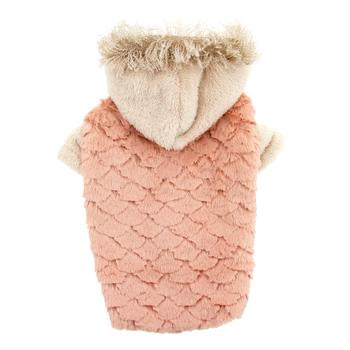 Zack and Zoey Elements Faux Fur Dog Jacket - Pink