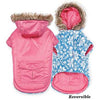 Zack and Zoey Elements Reversible Thermal Dog Parka - Pink