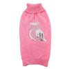 Zack and Zoey Elements Shimmer Owl Dog Sweater - Pink