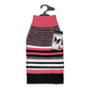 Zack and Zoey Elements Speckle Striped Dog Sweater - Pink and Black