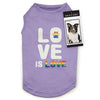 Zack & Zoey Love is Love UPF 40 Dog Tank - Purple