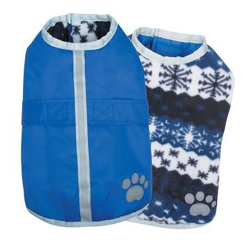 Zack and Zoey Nor’easter Dog Blanket Coat - Blue