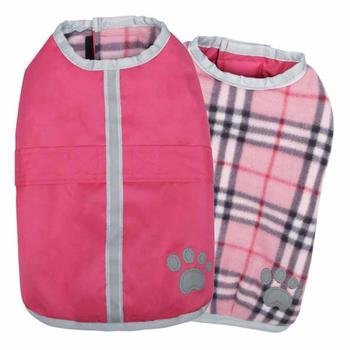 Zack and Zoey Nor’easter Dog Blanket Coat - Pink