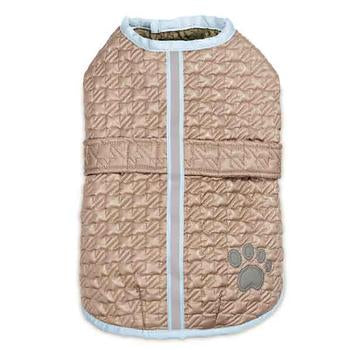 Zack and Zoey Quilted Thermal Nor'Easter Dog Coat - Almond