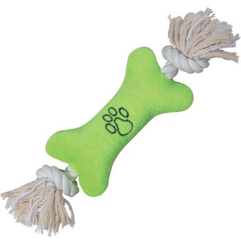 Zanies Bone Tugger Dog Toy - Green