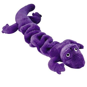 Zanies Bungee Geckos Dog Toy - Purple