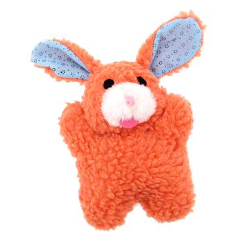Zanies Cuddly Berber Babies - Orange Bunny