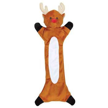 Zanies Festive Unstuffies Dog Toy - Reindeer