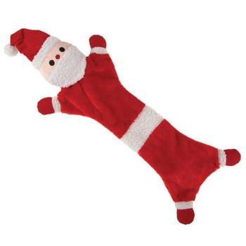 Zanies Festive Unstuffies Dog Toy - Santa