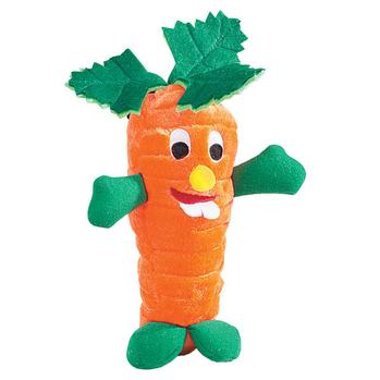 Zanies Giggling Veggie Dog Toy - Carrot