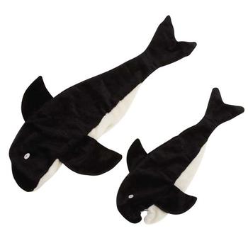 Zanies Predator Unstuffies Dog Toy - Orca