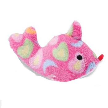 Zanies Sea Charmers Dog Toy - Pink Fish
