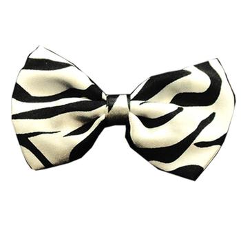 Zebra Dog Bow Tie