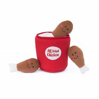 ZippyPaws Burrow Dog Toy - Bucket of Chicken