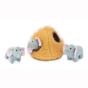 ZippyPaws Burrow Dog Toy - Elephant Cave