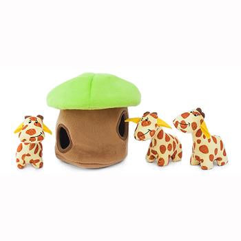 ZippyPaws Burrow Dog Toy - Giraffe Lodge