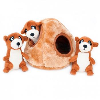 ZippyPaws Burrow Dog Toy - Meerkat Den